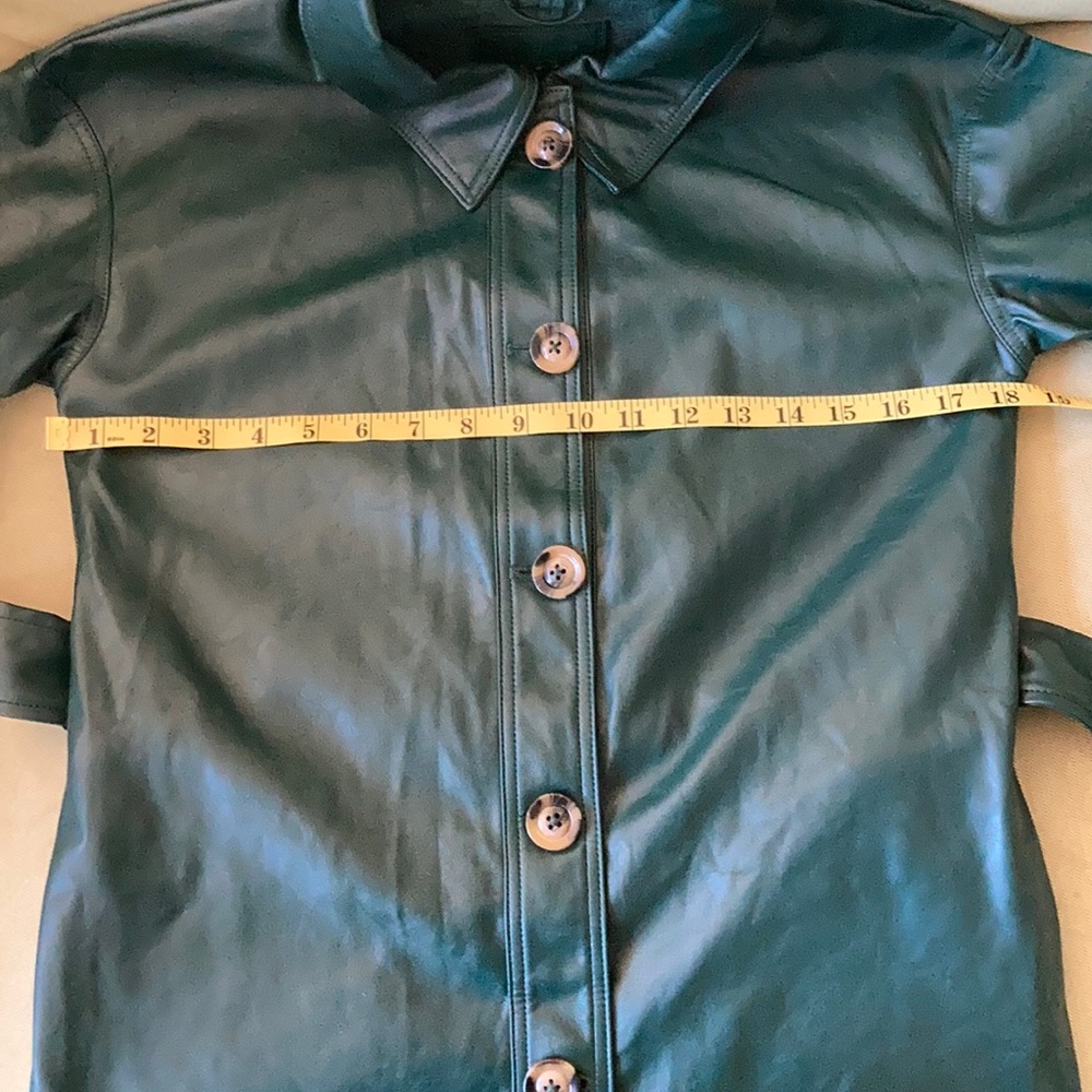 🎈🎈Blank NYC faux Leather long sleeve shirt dress - Picture 9 of 11
